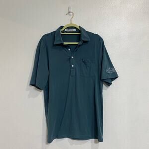 Criquet Green La Cantera Resort Polo Shirt Short Sleeve Sz L